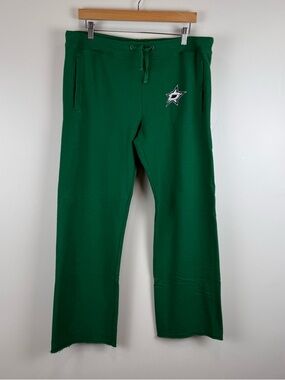 Fanatics NHL Dallas Stars Size XL Green Sweatpants Joggers Women's